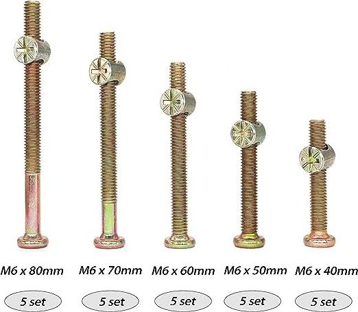 Customized Baby Bed Crib Screw set Hex Drive Socket Cap Screws Barrel Nuts Assortment Kit for Beds Headboards Chairs Furniture