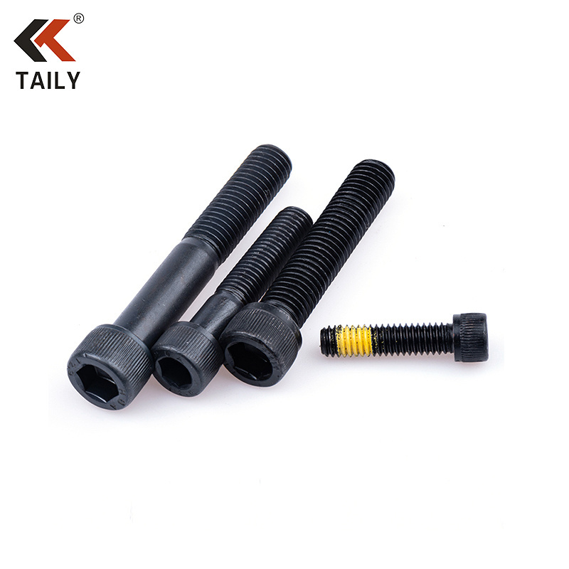 black oxide hex socket cup head screw allen bolt Scm435 hexagonal socket head cap screw 12.9