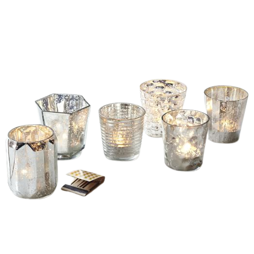 Best Selling Mercury Glass Votive Candle Holder High Quality Mercury Glass Made Candle Holder For Home Decoration