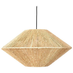 natural rattan rattan lamp hanging Ring Chandelier for Living Room Pendant Light