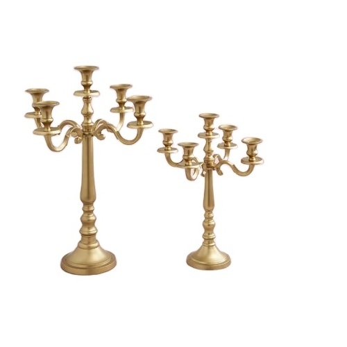 Gold Plated Candelabra Wedding Centerpiece