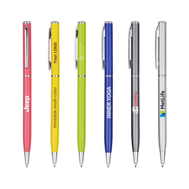 YF PEN Hot Metal Slim Ballpoint Pen with Custom Logo for Promotional