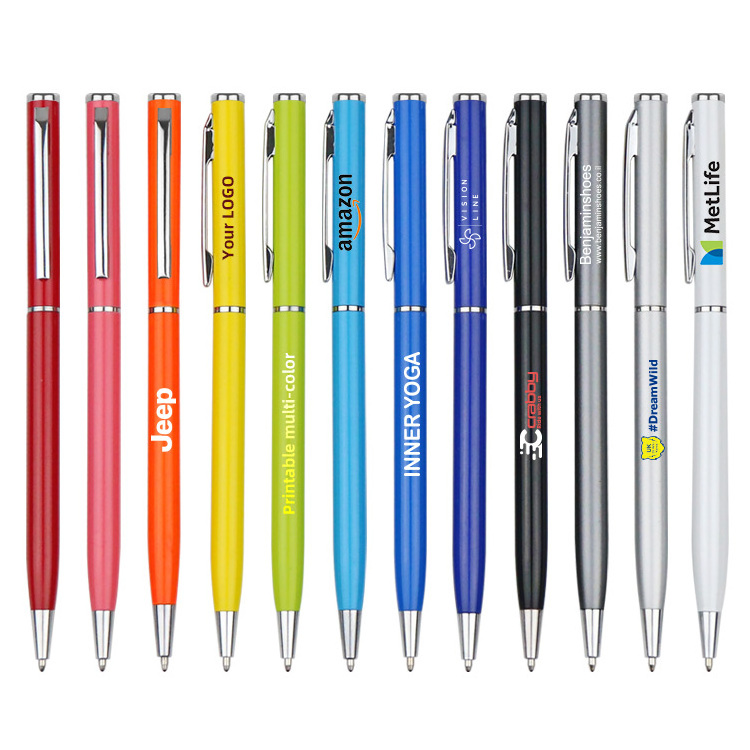 YF PEN Hot Metal Slim Ballpoint Pen with Custom Logo for Promotional