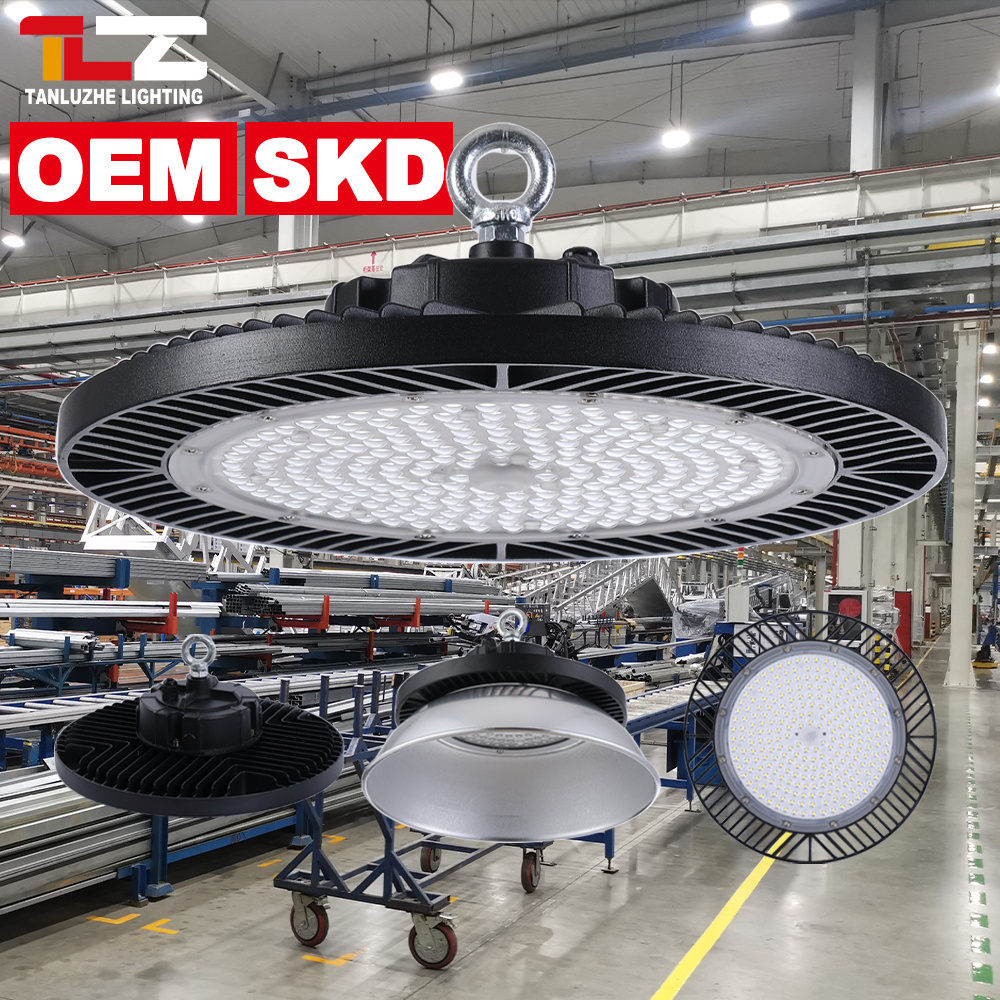 Garage Warehouse Shop Gymnasium 100W 200W LED Highbay Light 110V 220V IP65 LED High Bay Light Industrial Lamp High Bay Lights