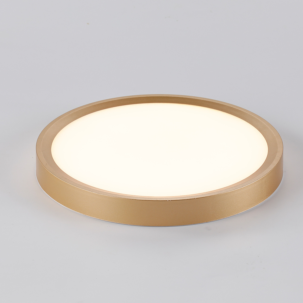 Manufacture Price 18W 24W 32W 40W 50W 70W 3CCT Round Golden Ceiling Flush Mount Light Ultra Slim Ceiling Lamp Gold Ceiling Light