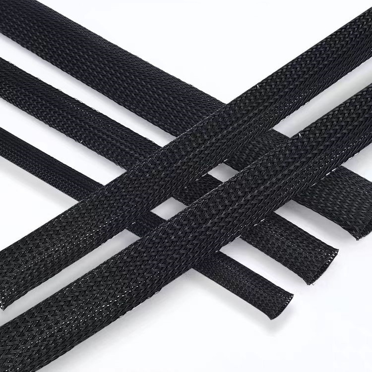 Manufacturer's direct sales of cable sheaths, woven mesh pipes, snake skin mesh PET expandable sleeves