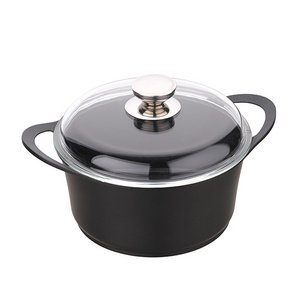 Hot Selling Net Set Black Non Stick Insulator Aluminium Food Warmer casserole