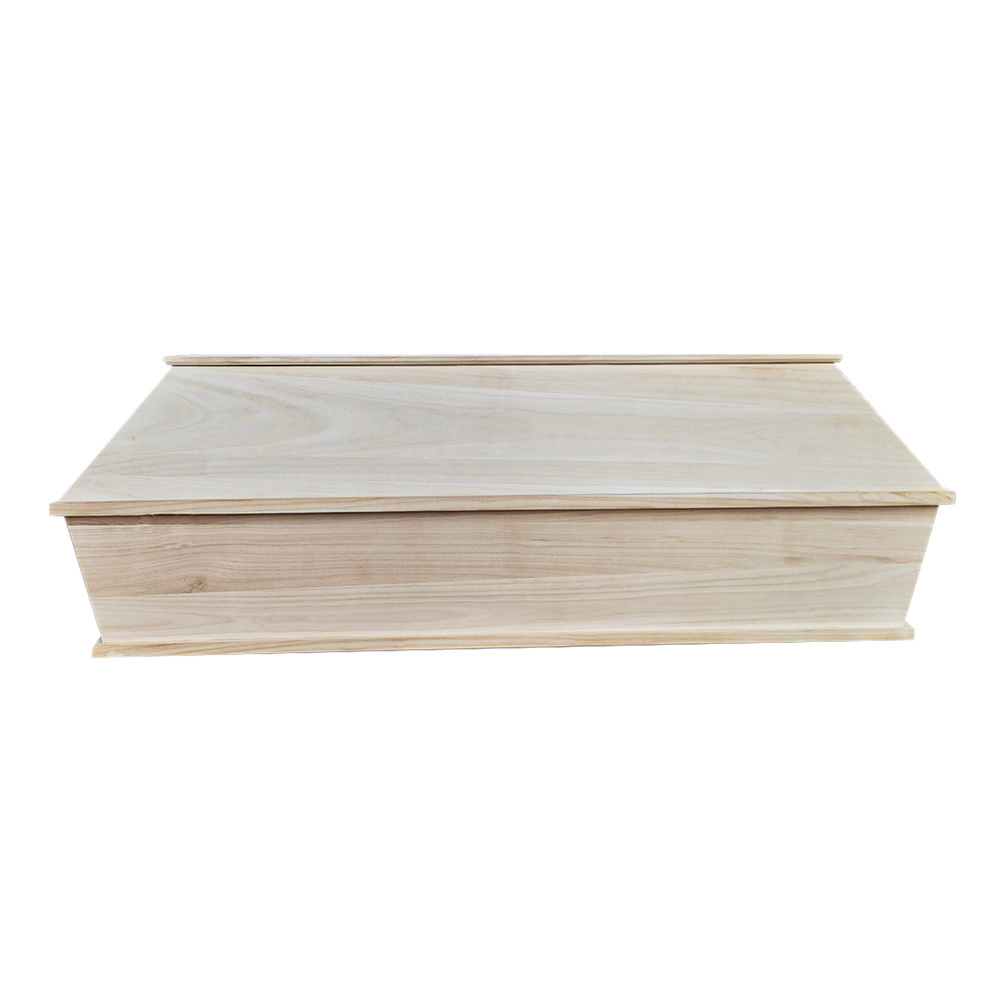 Caskets and Coffins Funeral Supplies/Solid Wooden Coffin/Paulownia Wood Coffin