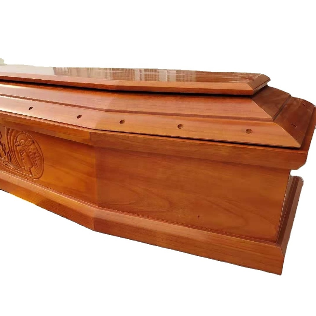 European Style Funeral Wood Coffin&Casket urns for human ashes adult