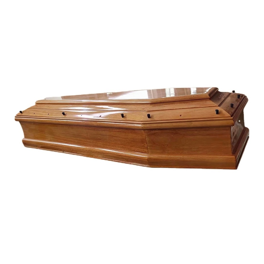 Solid Paulownia Casket Bronze Ash Wood Coffins Economic