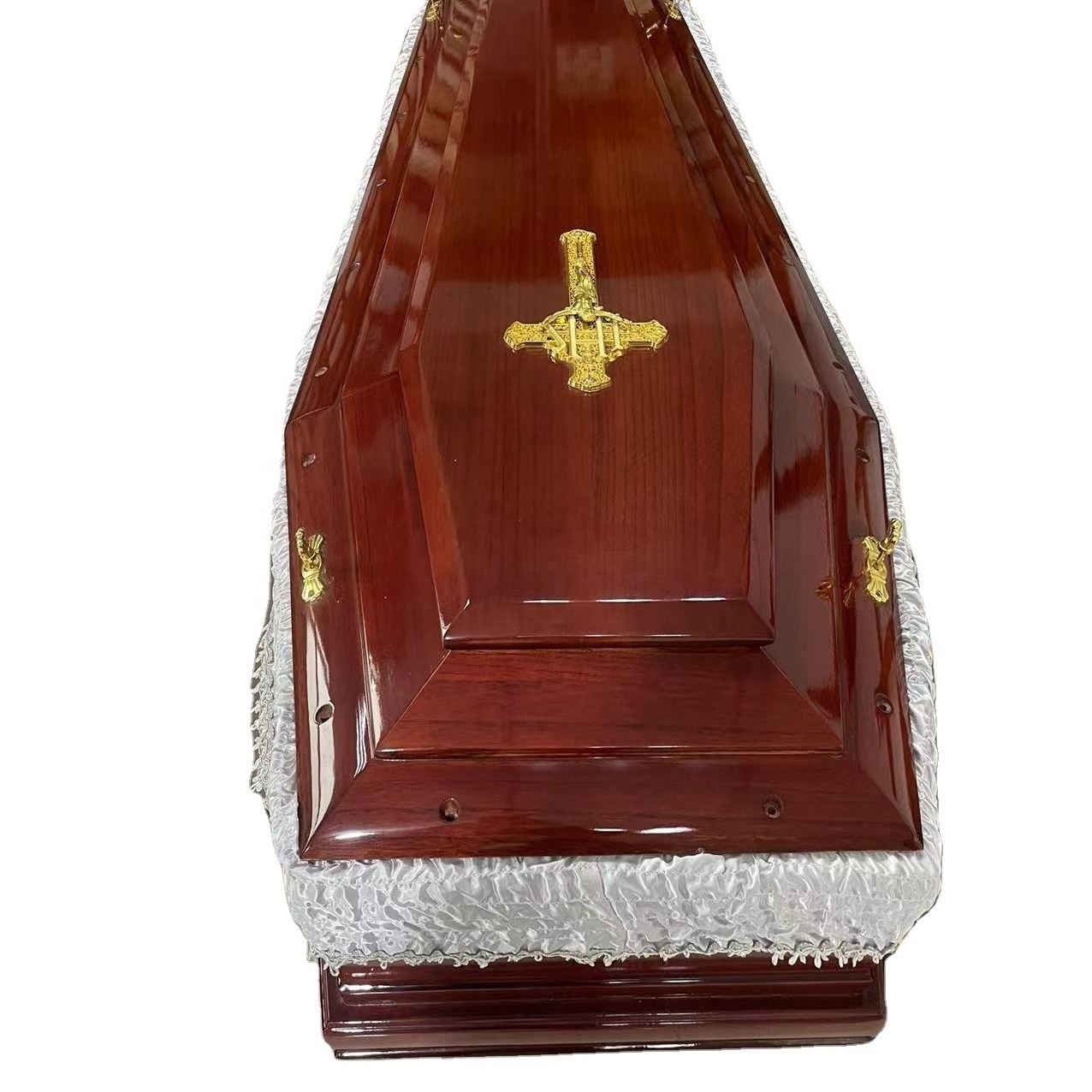 Hot selling Paulownia wood coffins and funeral supplies in factories Italian style wooden coffins