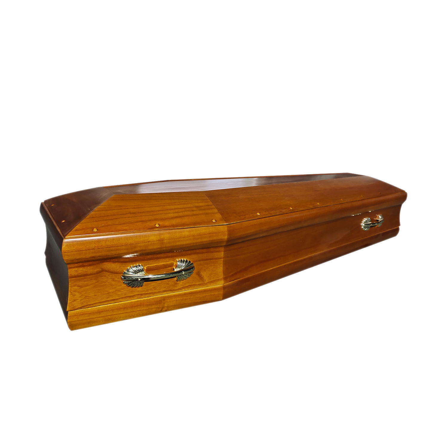 European Italy style white crepe interior wooden veneer export with full couch cheap coffins