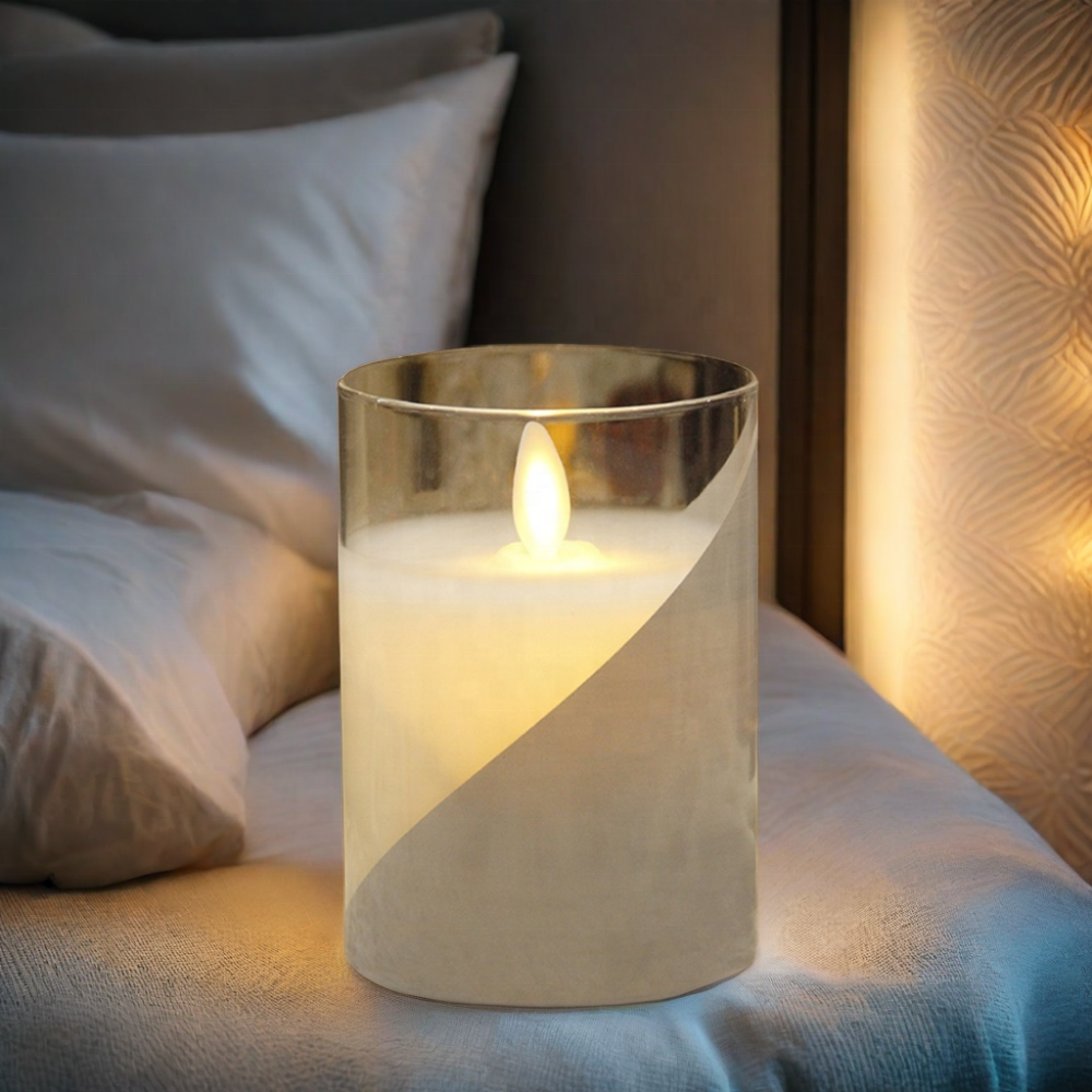 Pillar Real Wax Electric Tea Light Battery-Operated Flameless LED Candles with Remote Control Velas LED Candle