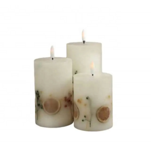 Customizable Flameless LED Candles with Floral Pattern for Home Decoration and Gifts for Weddings Halloween New Year