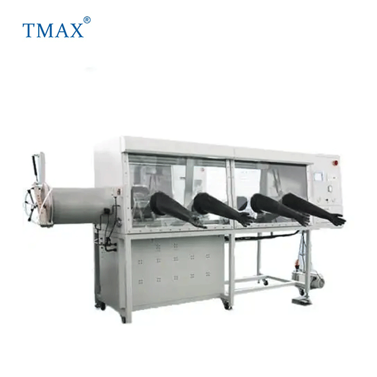 Laboratory Stainless Steel Big Vacuum Multi Station Glove Box Price with Automatic Pressure Control and Purging Valves