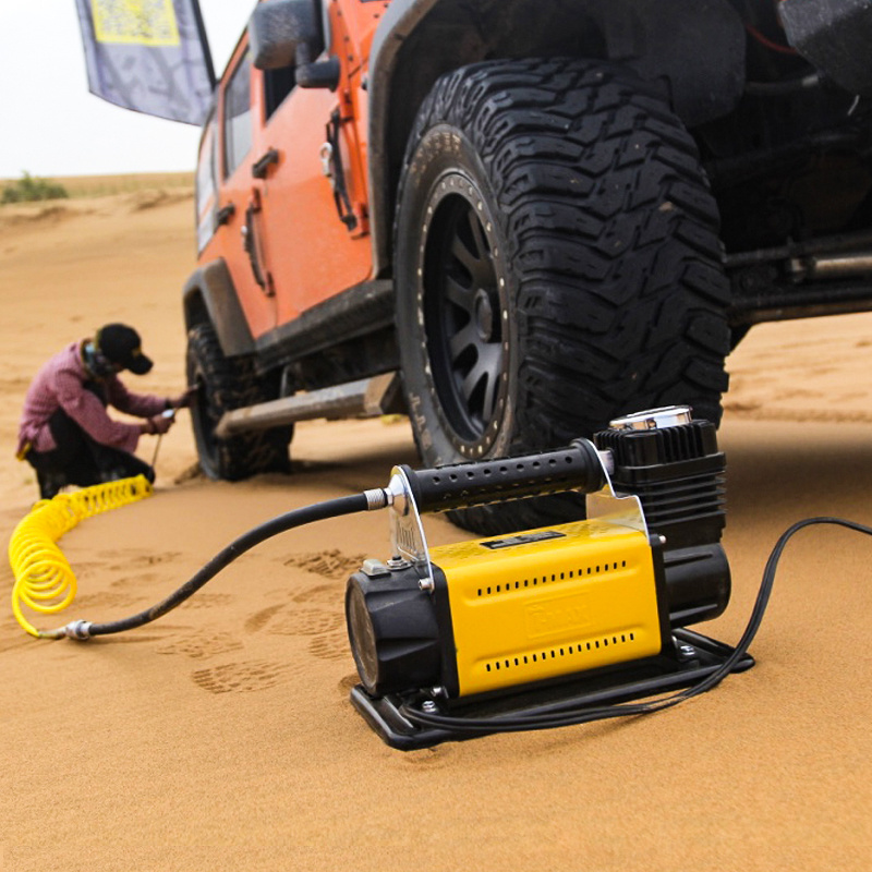 T-max 4x4 Mini Pump 12v Portable Heavy Duty Air Compressor Car Tyre Inflator