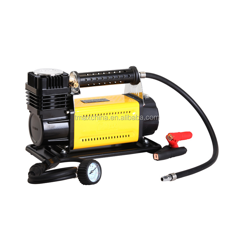 high quality 12V Metal car air pump/car air compressor/auto tyre inflator