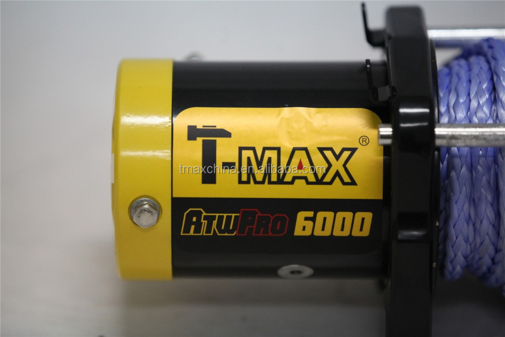 T-max synthetic rope winch 12v 6000lbs winch ATV  UTV winch