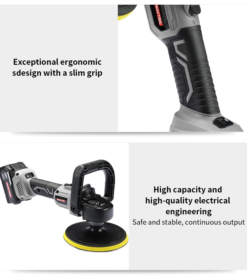 Multifunctional Handheld Grip Powerful Buffer Rotary Polishers For Polishing Waxing Glaze Sanding Cordless Car Polisher Machine