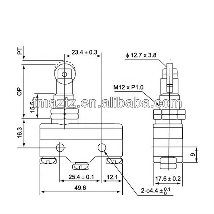 ABS plastic 15A/250VAC CE&RoHS limit & micro switch model Z-15GW21-B, Z-15GW22-B,Z-15GW2277-B/touch mouse micro switch