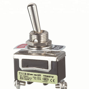 TMAZTZ 15A 250V on off on overheat protection slide switch 4-way toggle switches 12mm(T511B)