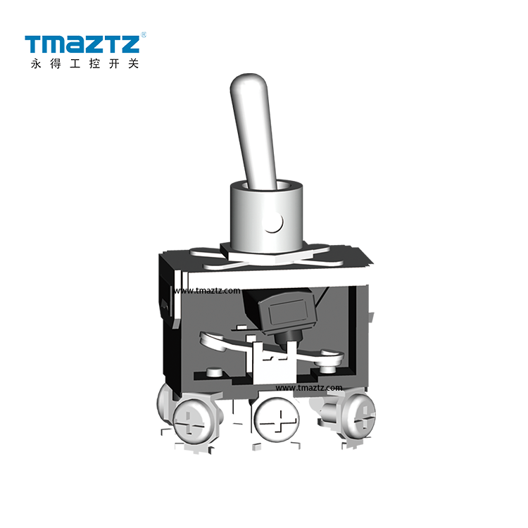 DPDT 6P ON-OFF-ON 15A miniature toggle switch 1322 T523B (Spring return model selectable)