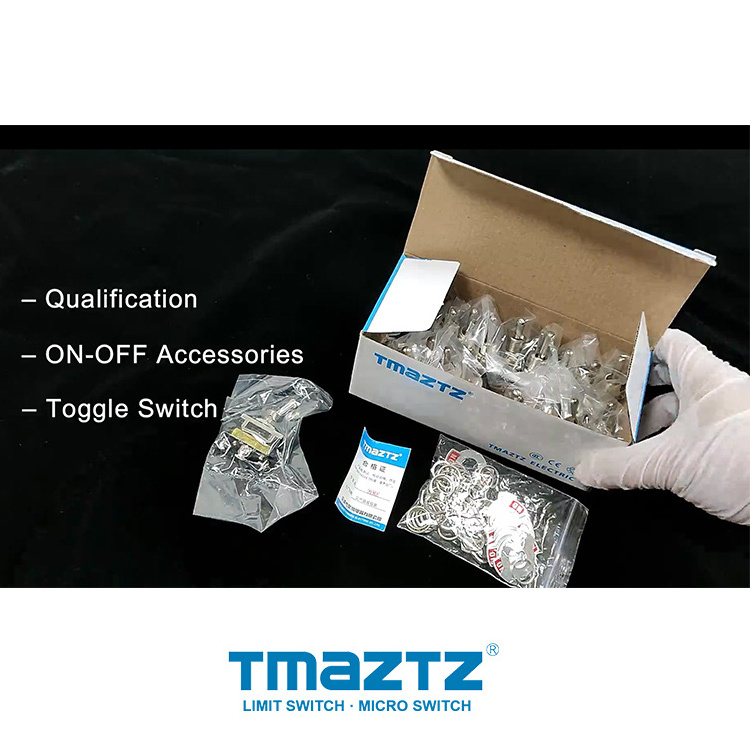 TMAZTZ 15A 250V on off on overheat protection slide switch 4-way toggle switches 12mm(T511B)