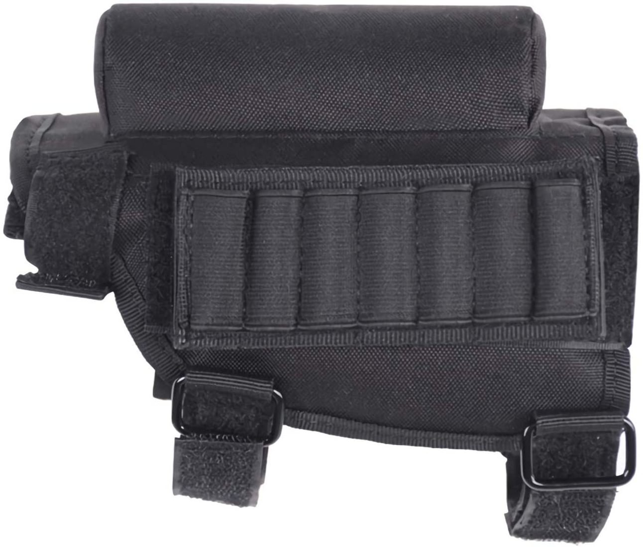 Hunting Shooting Tactical Cheek Rest Pad Ammo Pouch with 7 Shells Holder