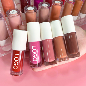 Wholesale Vegan Private Label Makeup Custom Your Logo Shiny Glossy Clear Liquid Lip Gloss