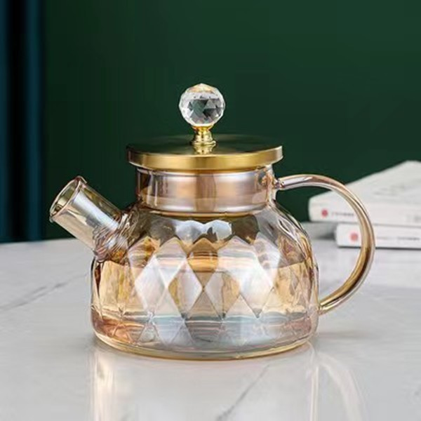 Wholesales Clear Glass Tea Pot Teapot Pitcher With Removable Cn Glass Glass Teapot