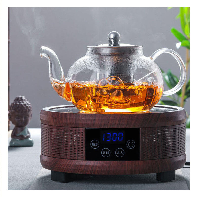 600Ml 800Ml 1000Ml Hand Blown Glass Teapot Flower Tea High Borosilicate Glass Teapot With Glass Infuser