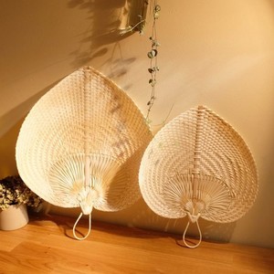 100% natural woven bamboo hand fan rattan handfan