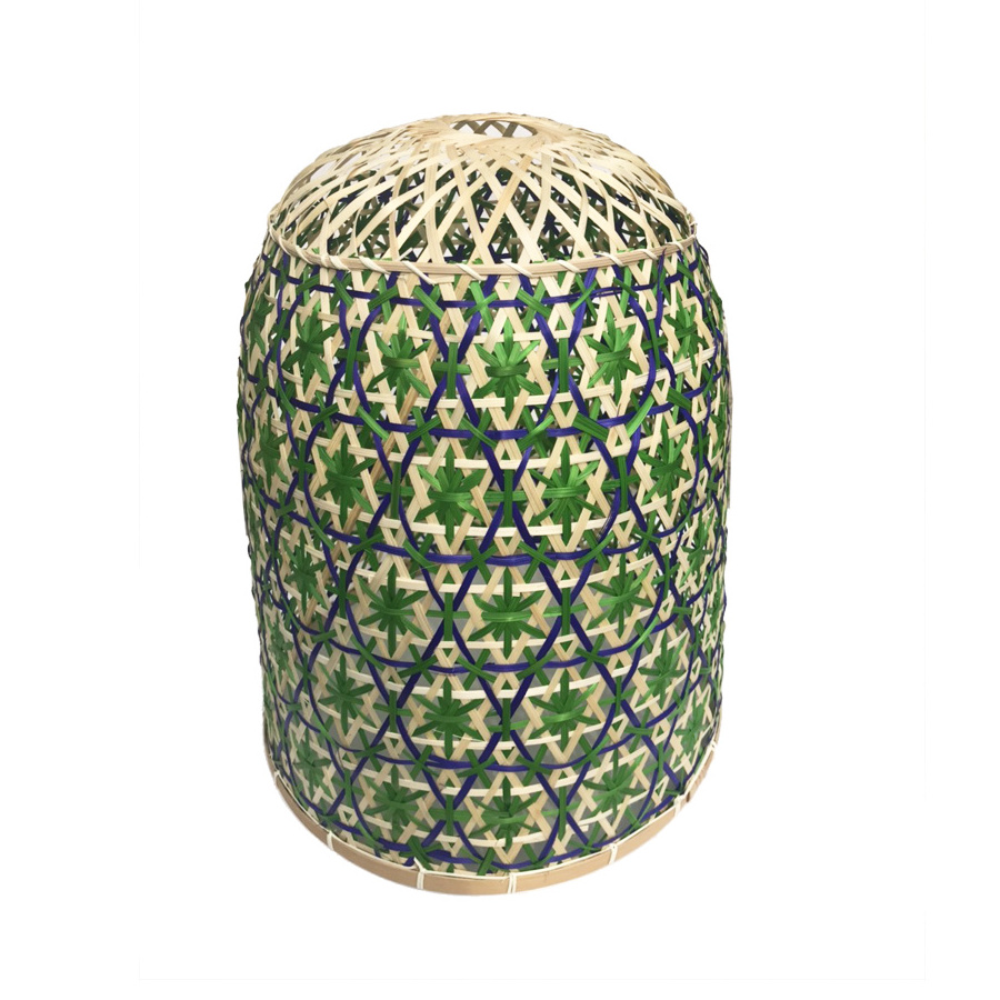 Bamboo Handmade Pendant Lamp Bamboo Cage Lampshade Chandelier Tea House Restaurant Grange Hanging Light Flush Mount Light