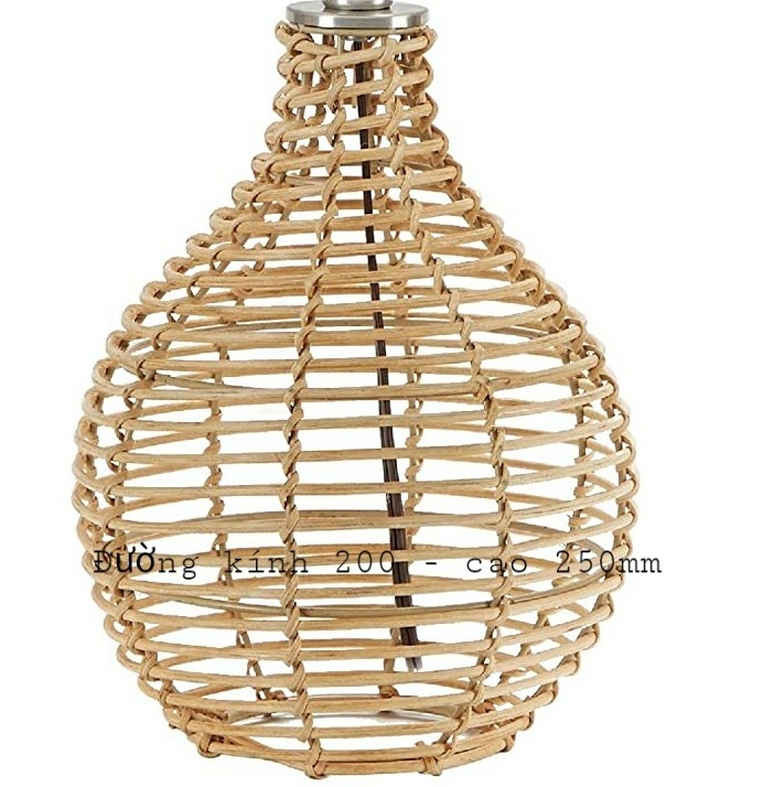 Wicker Lampshade Pendant Lighting Mid Century Modern Bamboo Light Chandelier Lamp Rattan Light Fixture