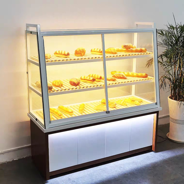 Professional modern commercial  equipment pastry refrigerated table top bakery showcase cake display cabinet