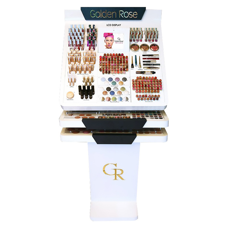 Metal Customized Cosmetics Perfume Eyelash Beauty Store display stand