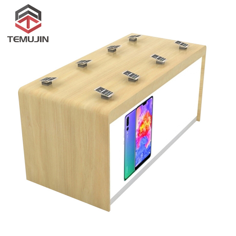 Customized Retail Shop Display Cabinet Case Wood Store Counter Vitrine Shopping Mall Showroom Glass Display Showcase