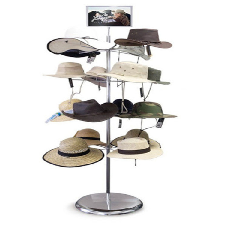 TMJ-2196 Professional customization Metal display props Display rack for Brand store Sock hat display rack stand