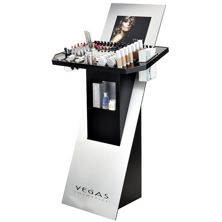 Department Store High End Perfume Eyelash Foundation Cosmetics Display Rack