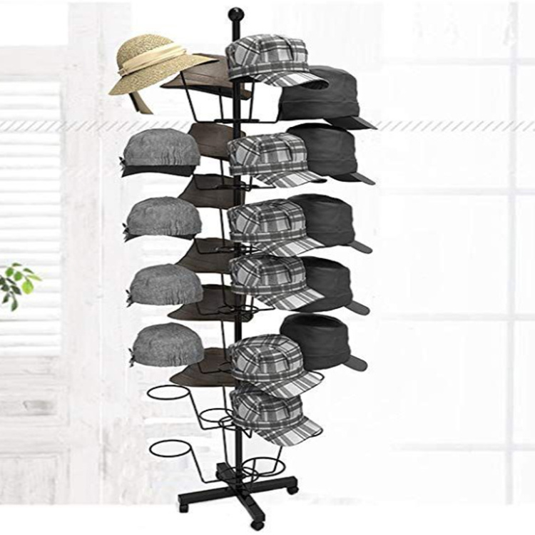 TMJ-2196 Professional customization Metal display props Display rack for Brand store Sock hat display rack stand