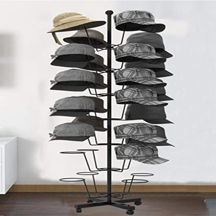 TMJ-2196 Professional customization Metal display props Display rack for Brand store Sock hat display rack stand