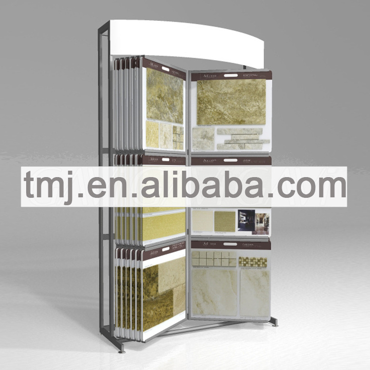 Push Pull Ceramic Tile Stand Acrylic Mosaic Frame Quartz Stone Display Rack