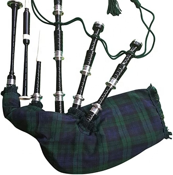 Scottish Great  Set of Full Size Great Highland Bagpipe Rosewood Standard Bore Fully Combed and Beaded Highland Bagpipe