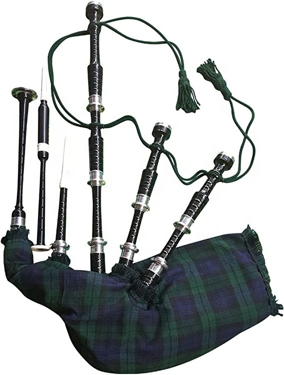 Scottish Great  Set of Full Size Great Highland Bagpipe Rosewood Standard Bore Fully Combed and Beaded Highland Bagpipe