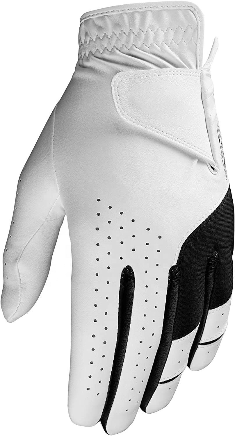 Golf Men's Weather Spann Premium Synthetic Golf Gloves/Wholesale low price fashionable golf gloves