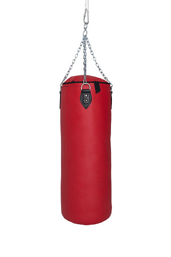 UNFILLED Silat Punching Bag Boxing Bag for Kick Boxing MMA Muay Thai Martial Arts Training Punching with Hanging Chain 100cm