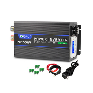 Gyopo 1500va ups power inverter home 12v220v battery charger 20A 30A and built in transfer switch