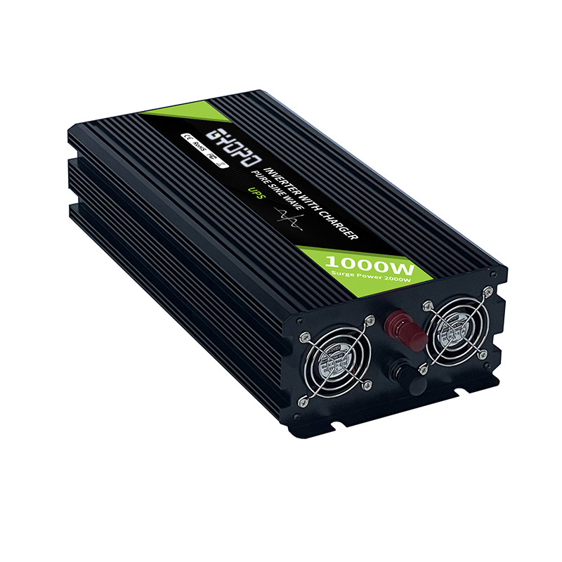 Gyopo 1000va 1000w ups power inverter home 12v220v battery charger 20A 30A and built in transfer switch