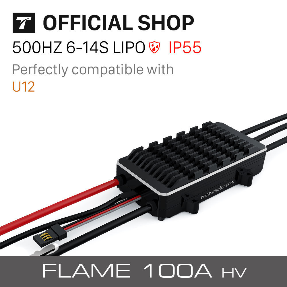 T-MOTOR Flame 100A HV series 6-14s 50V for ESC For DJI Phantom brushless motor 6-14S uav hobbywing esc for Agricultural Drones