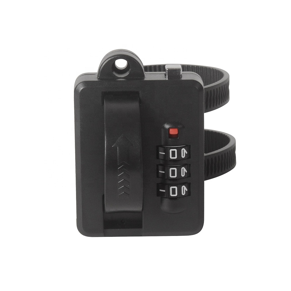 Motorcycle 3 Digit Password Anti-Theft Helmet Lock